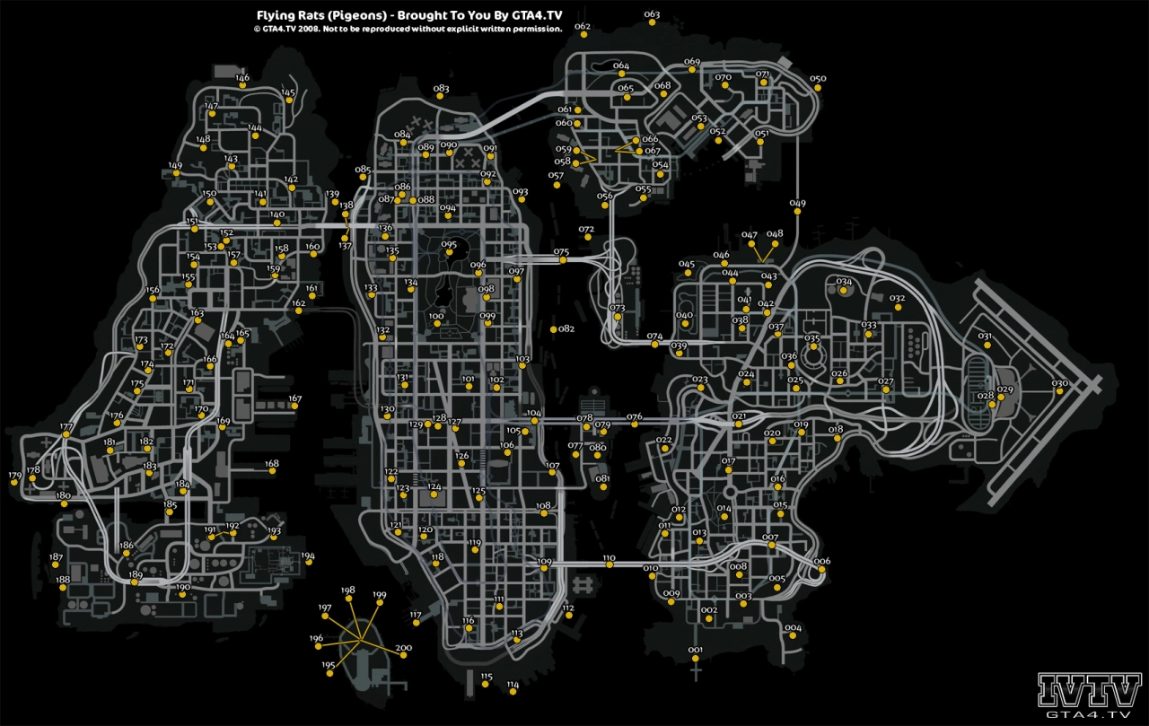 Flying Rats (Pigeons) Map