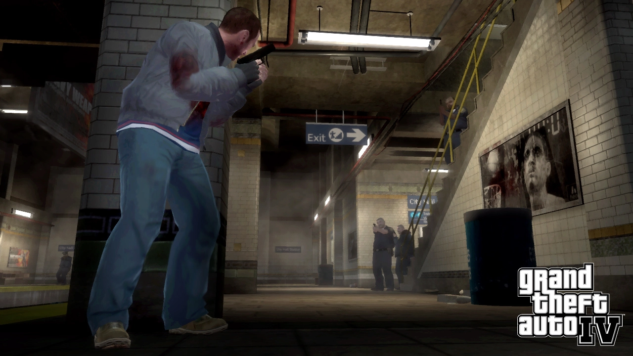Shots on the Subway.