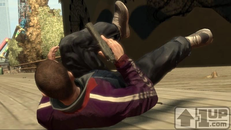 Niko on his back