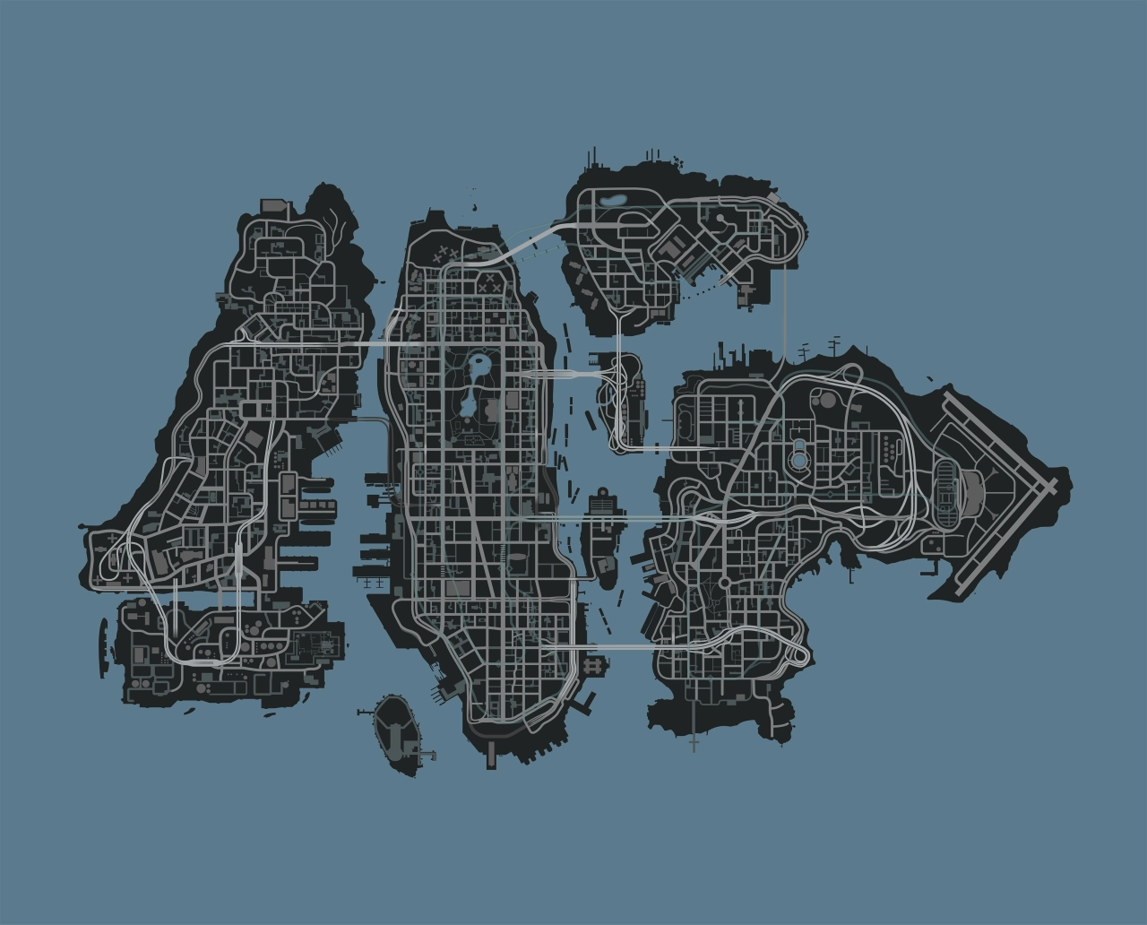 GTA 4 Liberty City Map Ultra HD