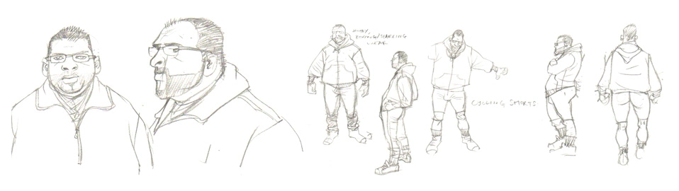 GTA 4 Manny Character Drawings