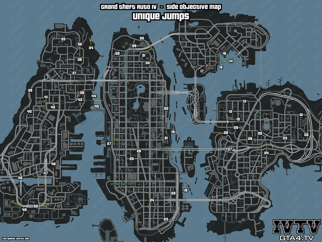 GTA IV Unique Jumps Map