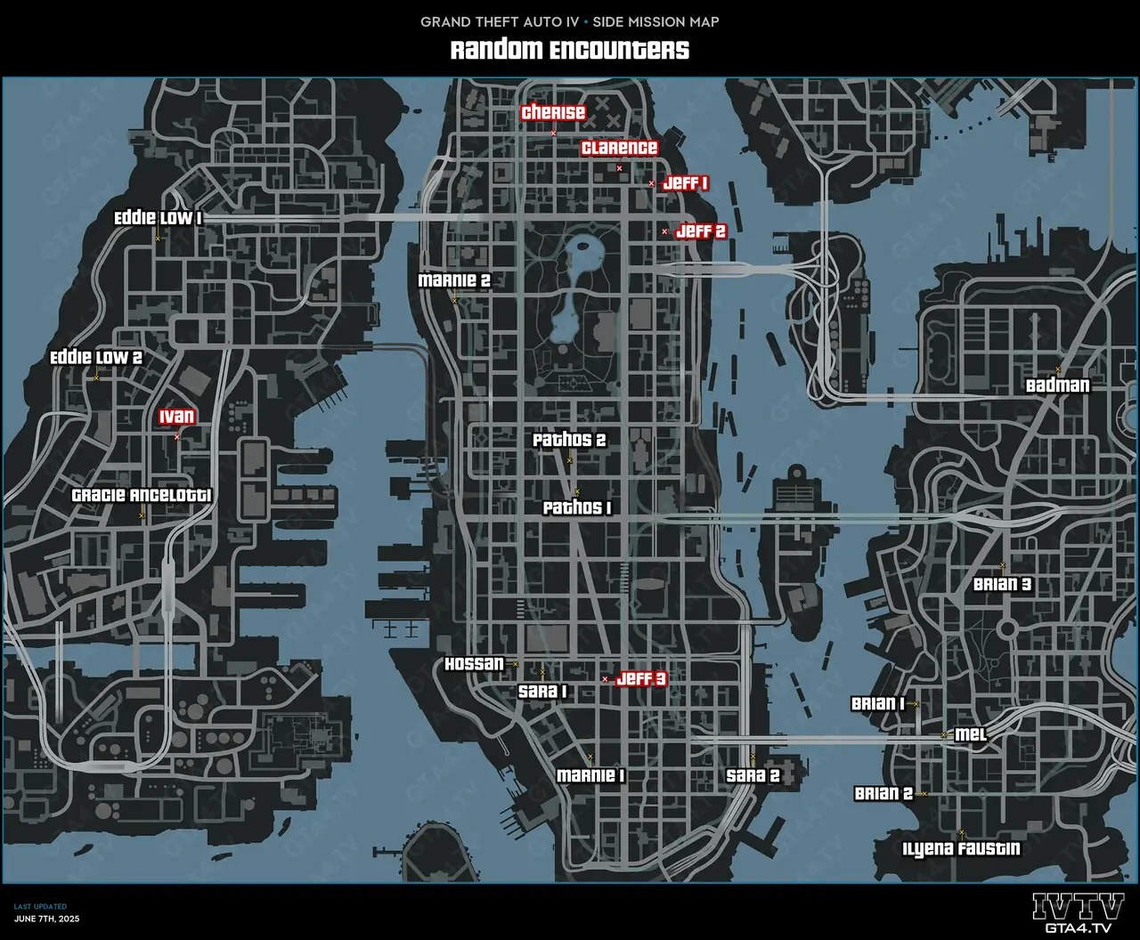 GTA IV Random Encounters Map