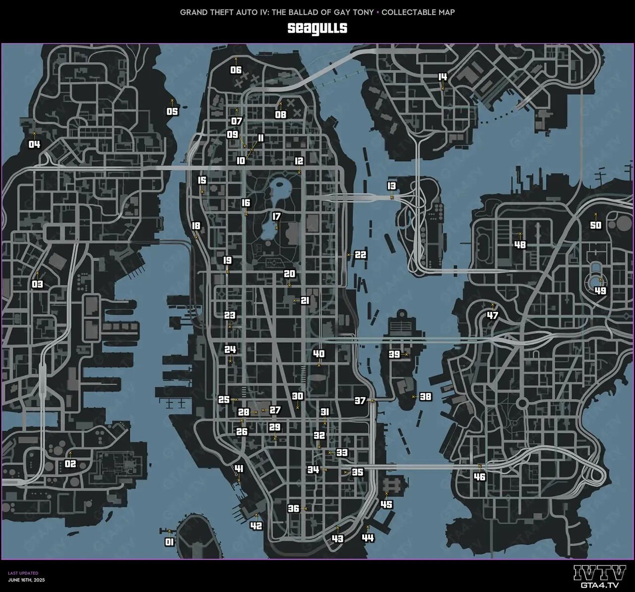 GTA IV: The Ballad of Gay Tony Seagulls Map