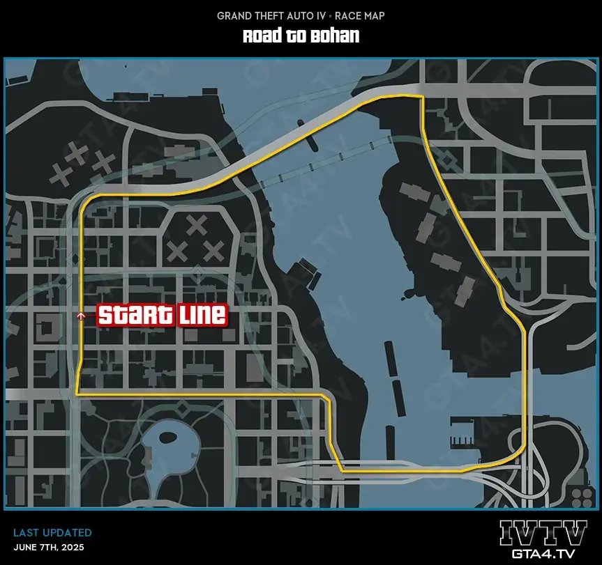 GTA IV Road To Bohan Map