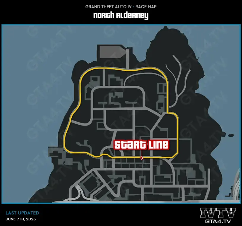 GTA IV North Alderney Map