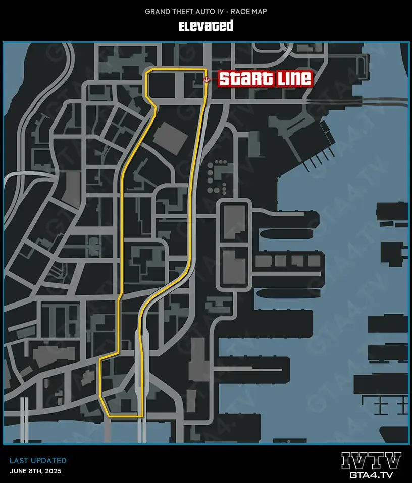 GTA IV Elevated Map