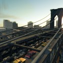 A bridge with some traffic travelling across it. Mainly taxis. | Views: 113374