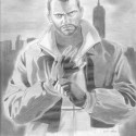 Niko Bellic Drawing By Ross Allen Sostre | Views: 9240