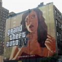 A GTA4 painted billboard in New York City. | Views: 4122