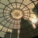 The light shines through a patterned glass roof. | Views: 2766